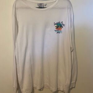 Pensacola Beach White Long Sleeve Graphic Tee